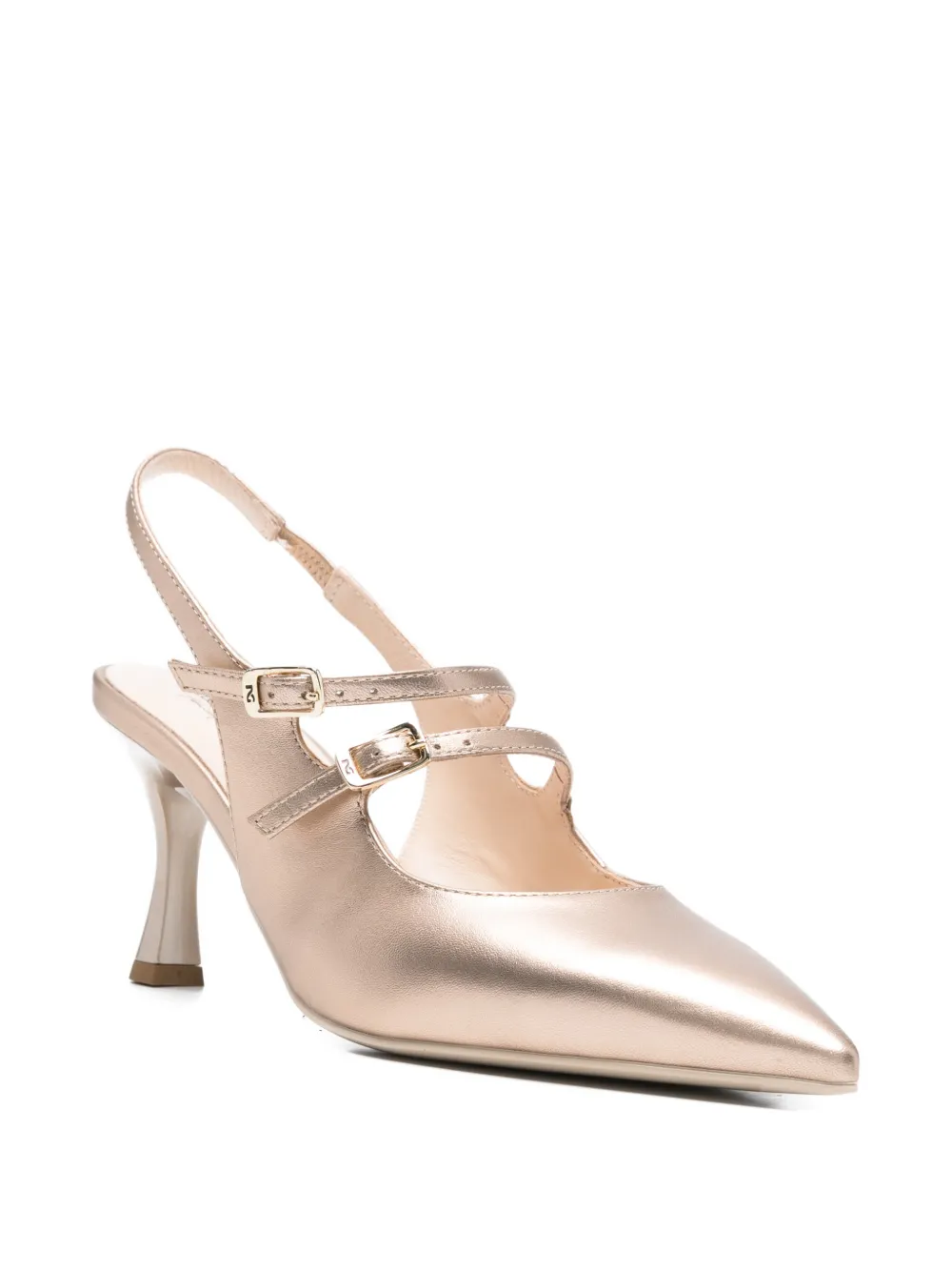 NERO GIARDINI Pumps met gesp Goud