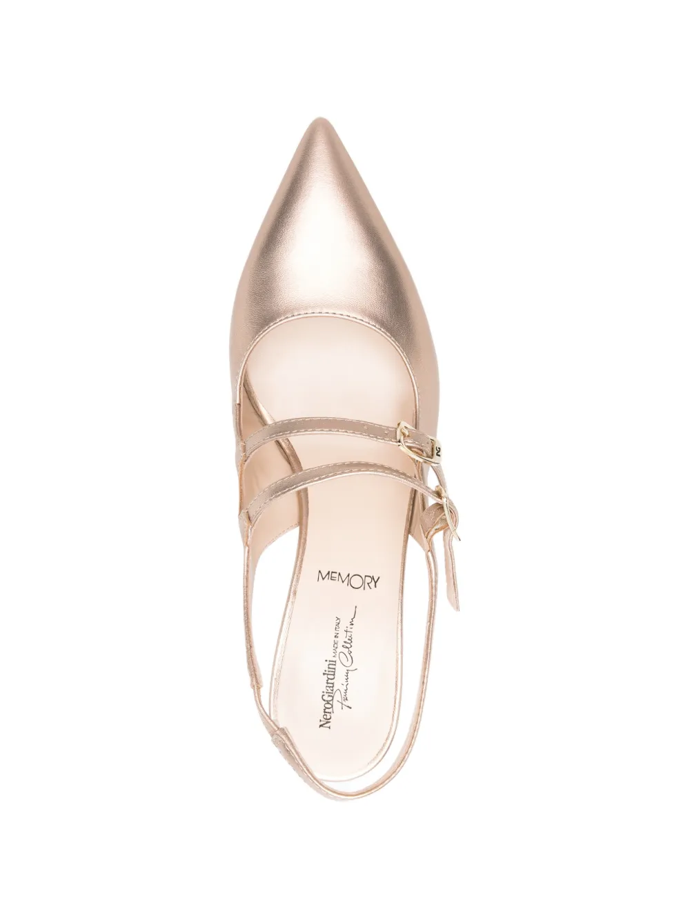 NERO GIARDINI Pumps met gesp Goud