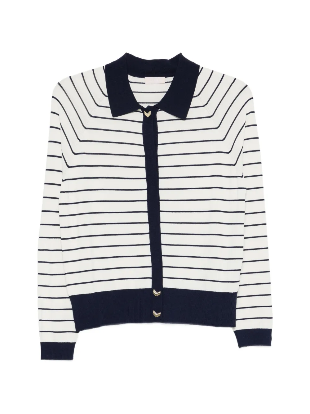 LIU JO striped cardigan - Weiß