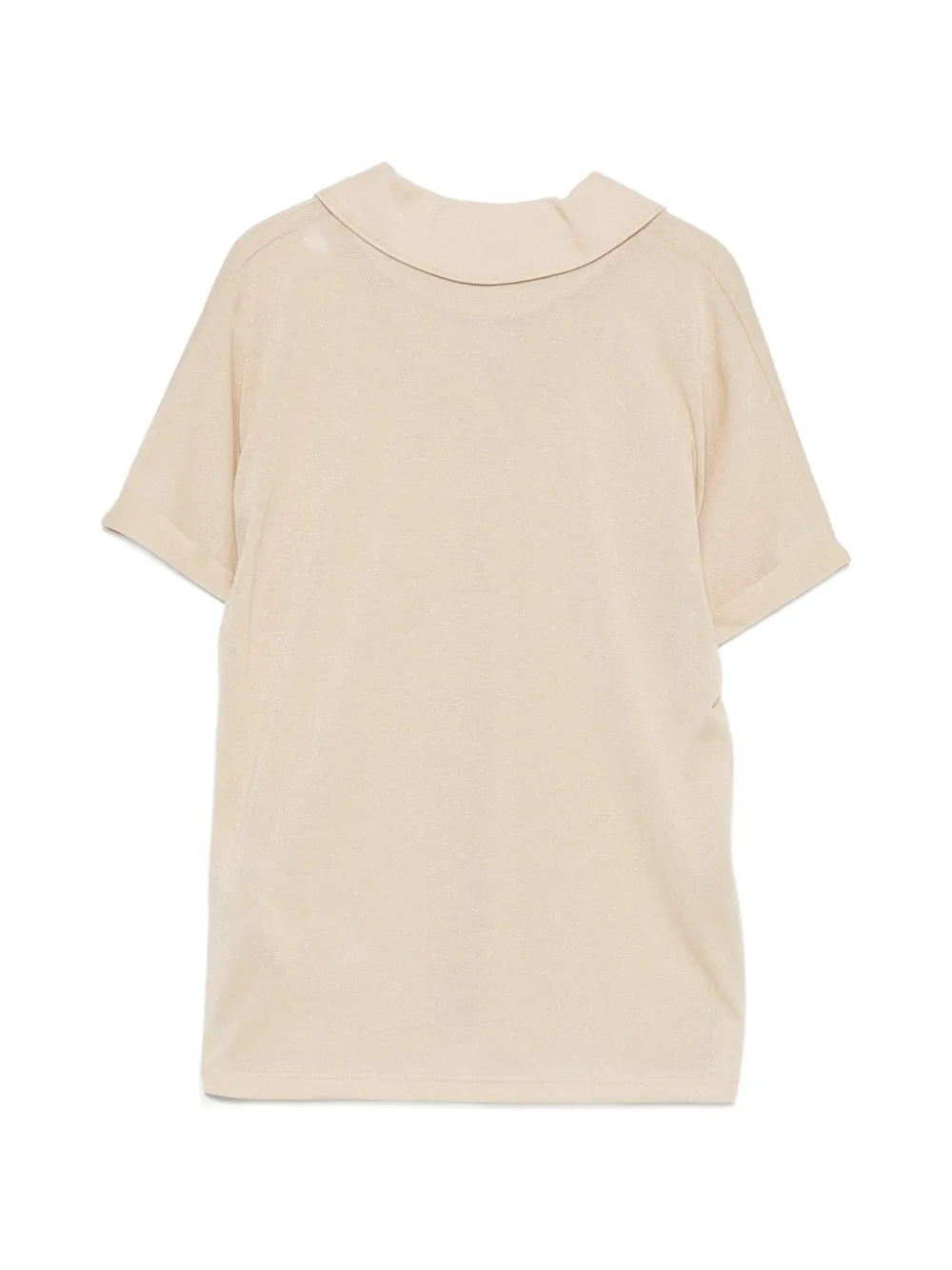 Eleventy Top met korte mouwen Beige