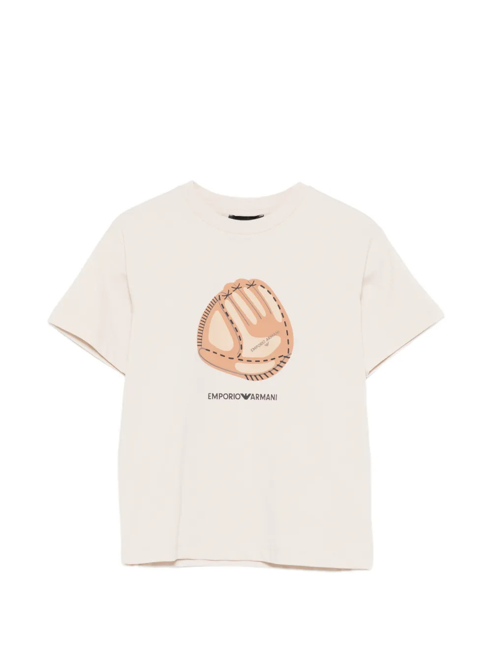 Emporio Armani Kids graphic-print T-shirt - Toni neutri