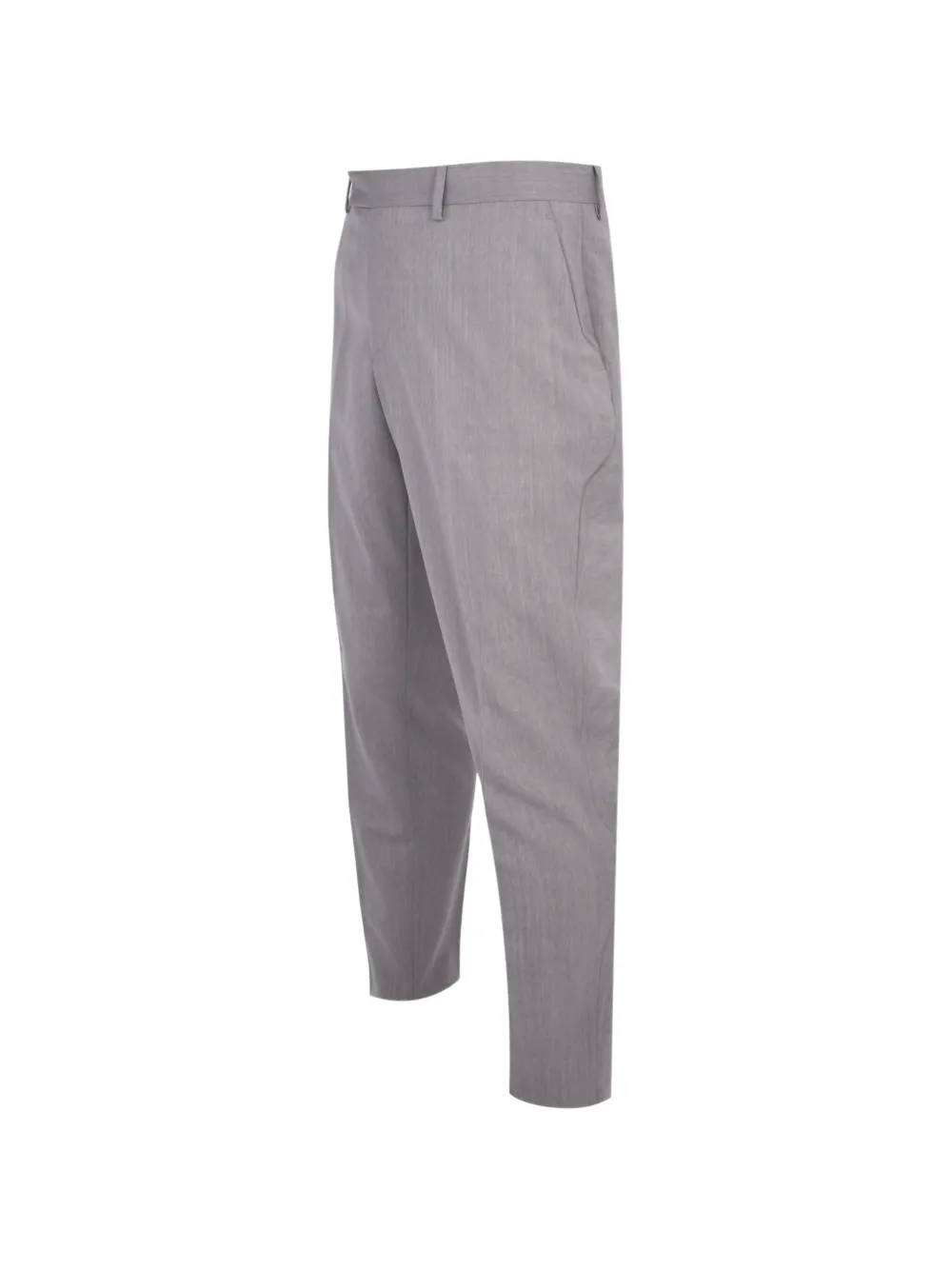 Lardini Wollen broek met knopen Grijs