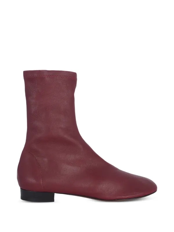 Neous Antes Leather Boots in Red