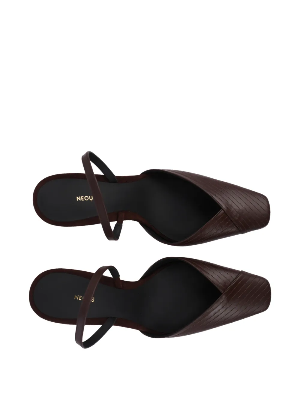 NEOUS Slingback pumps met hak Bruin