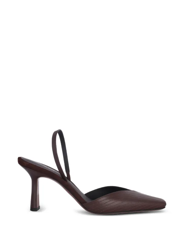 Neous Slingback Heeled Pumps in Brown