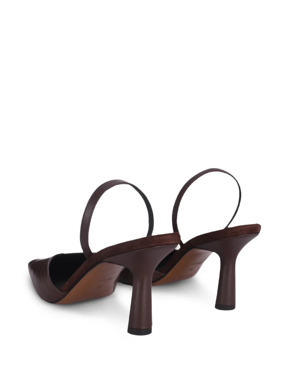 Neous Slingback Heeled Pumps in Brown, view 5