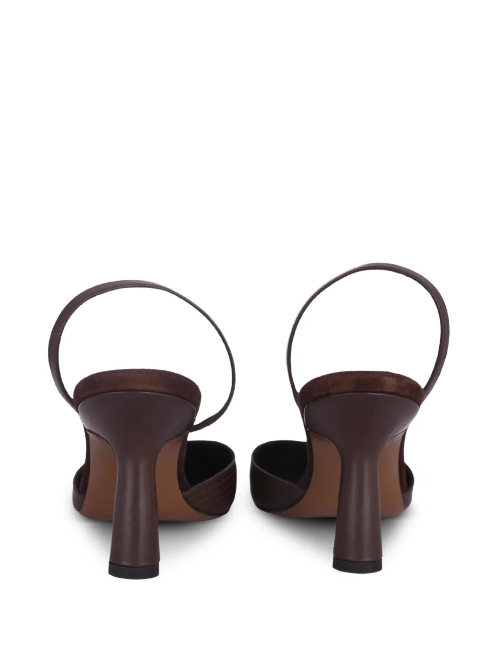 Neous Slingback Heeled Pumps in Brown, view 3