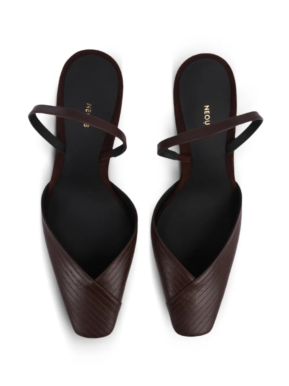 Neous Slingback Heeled Pumps in Brown, view 4