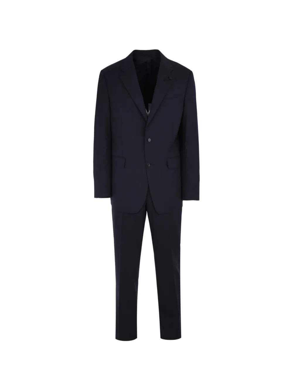 Lardini Flower Detail Two-piece Suit In Black