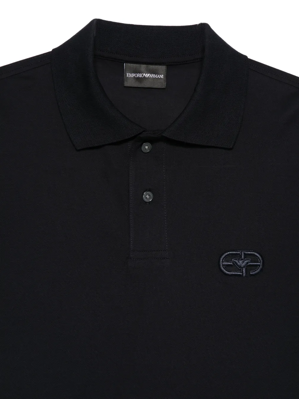 Emporio Armani Poloshirt met geborduurd logo Blauw