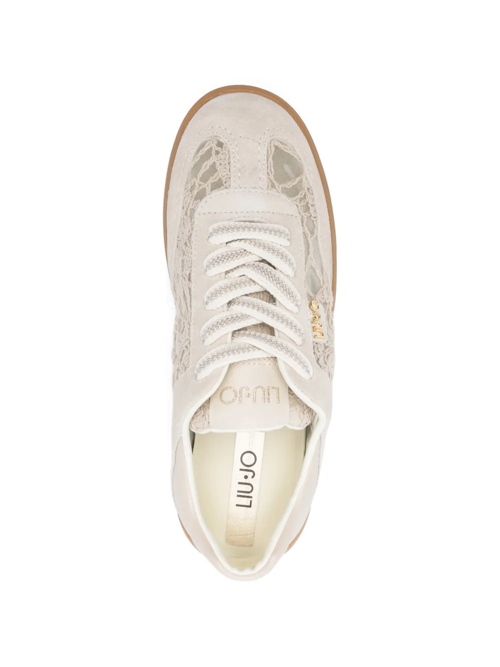LIU JO Sneakers met kanten vlakken Beige