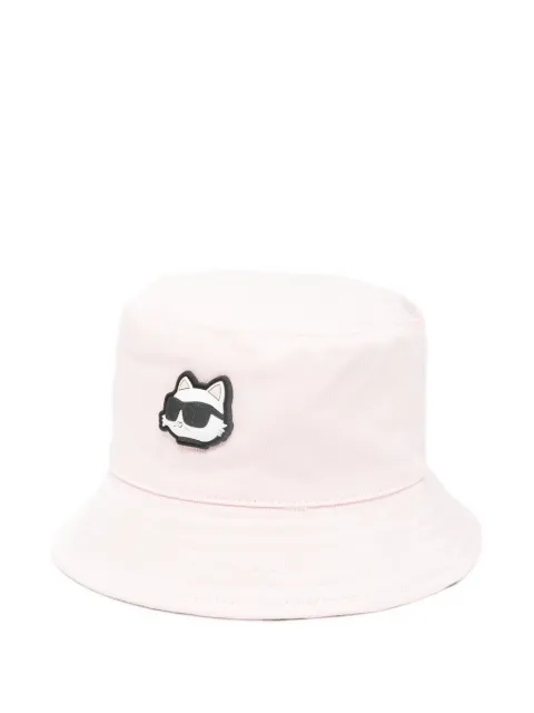 Karl Lagerfeld Kids logo-patch reversible bucket hat