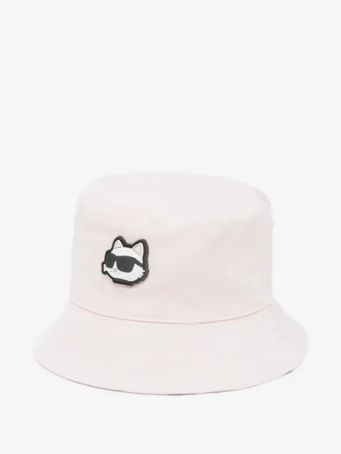 Karl Lagerfeld Kids logo-patch reversible bucket hat