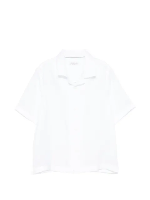 Brunello Cucinelli Kids Camicia a maniche corte