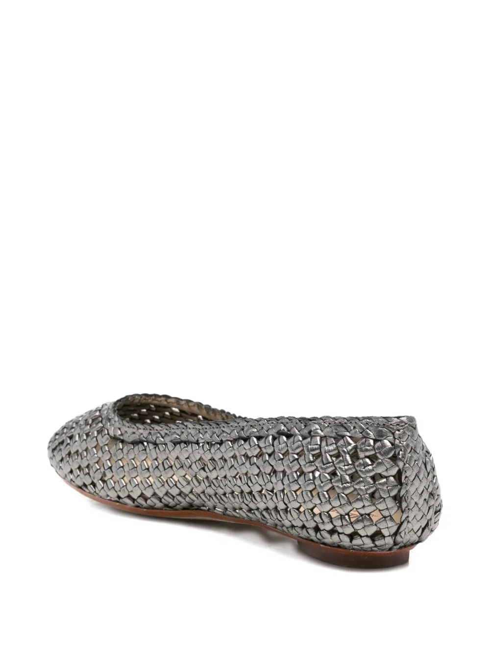 DRAGON DIFFUSION woven ballerina shoes Zilver