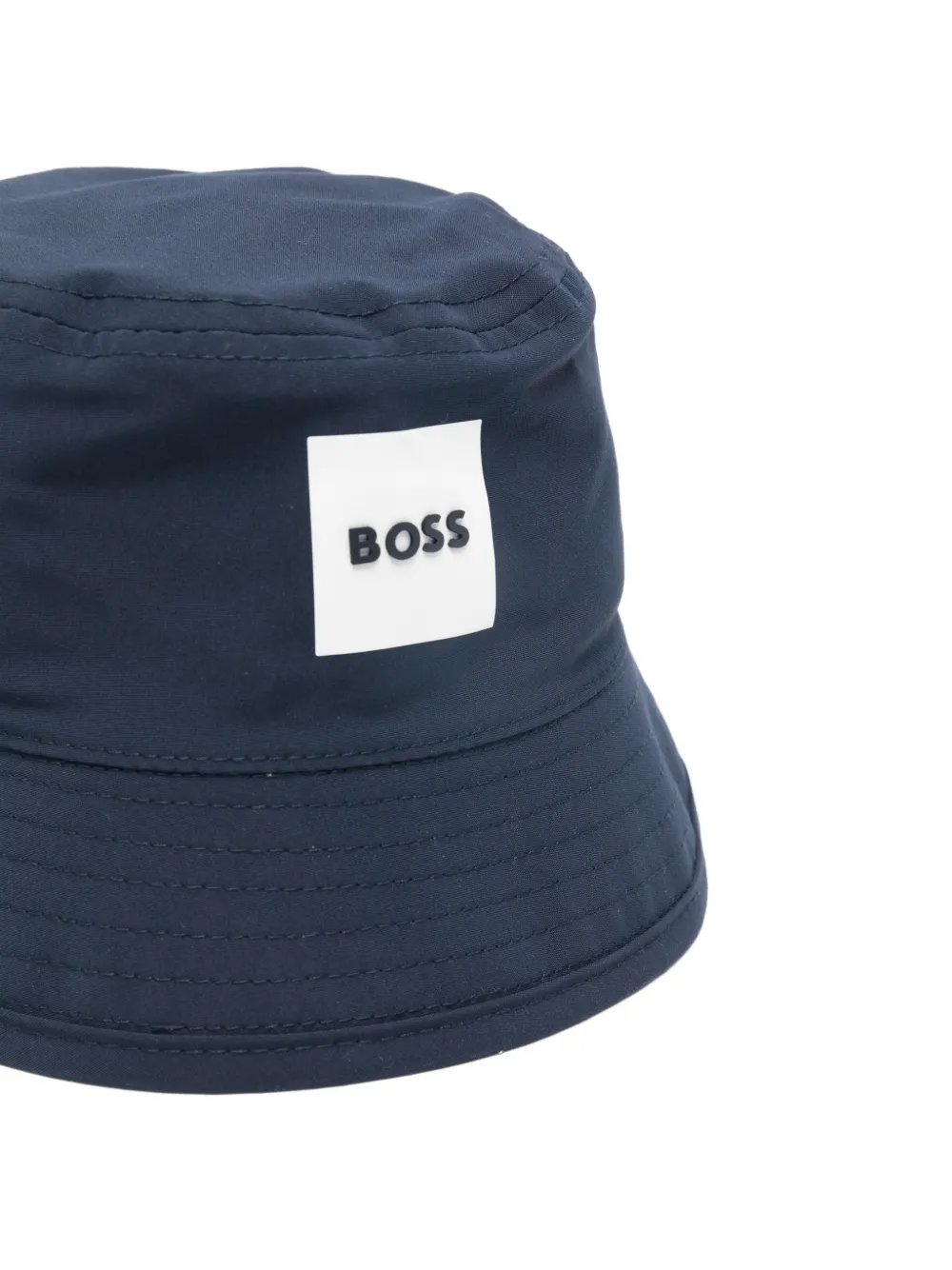  Boss Logo-detail Reversible Sun Hat - Blue 