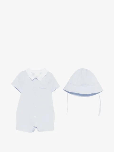 Givenchy Kids pocket-detail collared playsuit