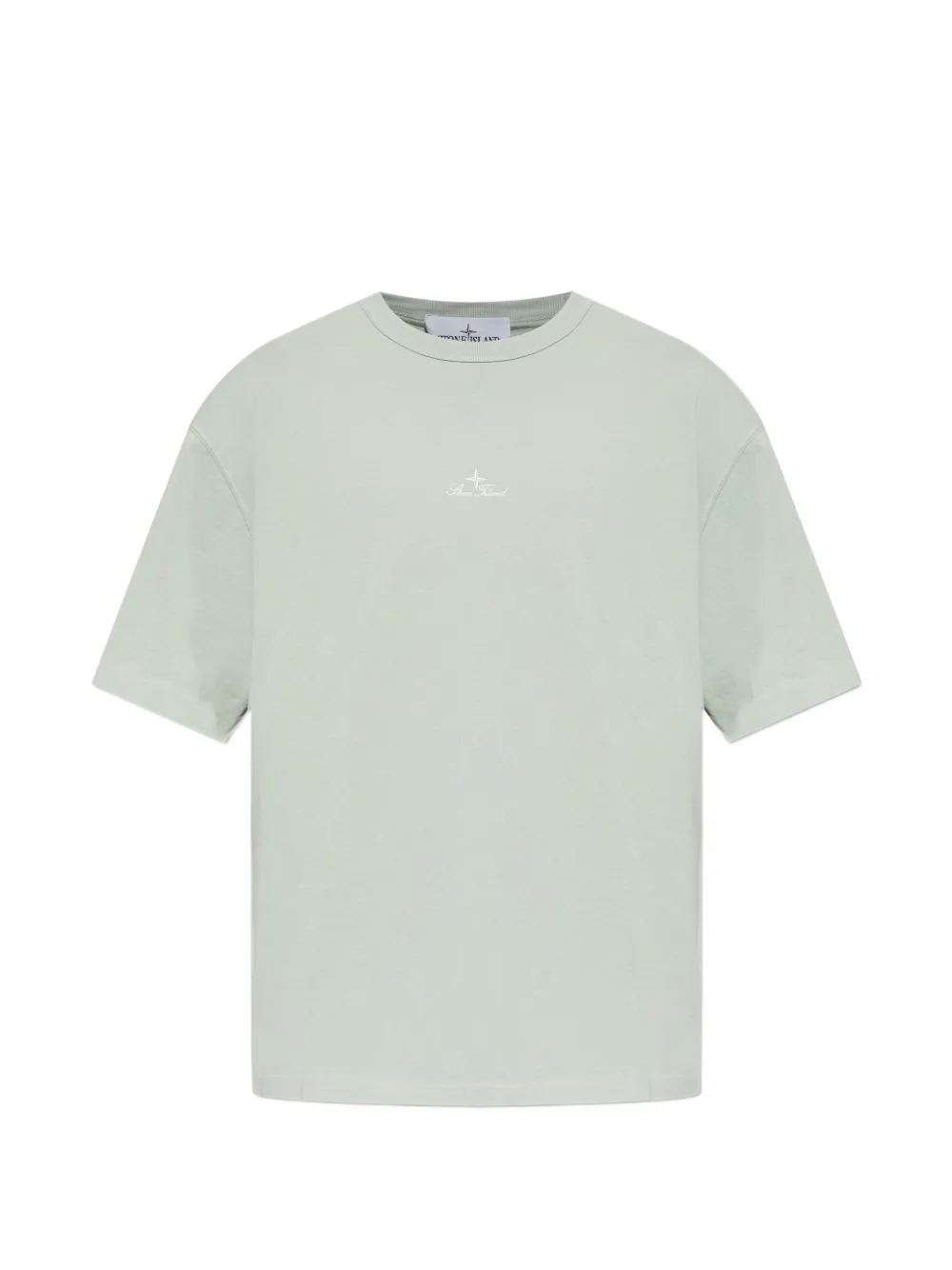 Stone Island crew-neck embroidered T-shirt - Grün