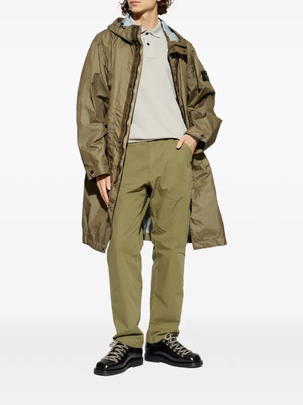 Stone Island MEMBRANA 3L TC Hooded Coat | Green | FARFETCH RO