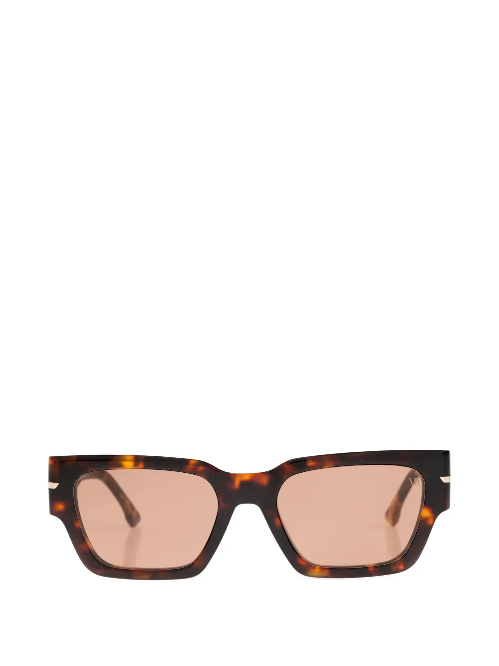Victoria Beckham Eyewear tortoise geometric sunglasses - Marrone
