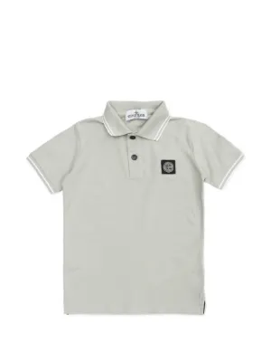 Comme Des Garçons Play Kids ハートロゴ ポロシャツ | グレー Comme Des Garçons Play Kids ハートロゴ ポロシャツ | グレー