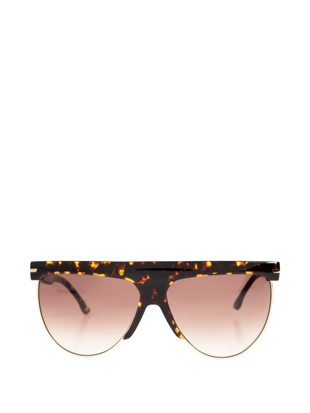 Victoria Beckham Eyewear browline-frame sunglasses - Marrone