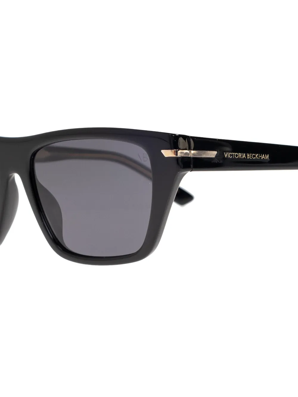 Victoria Beckham Eyewear Zonnebril met rechthoekig montuur Zwart
