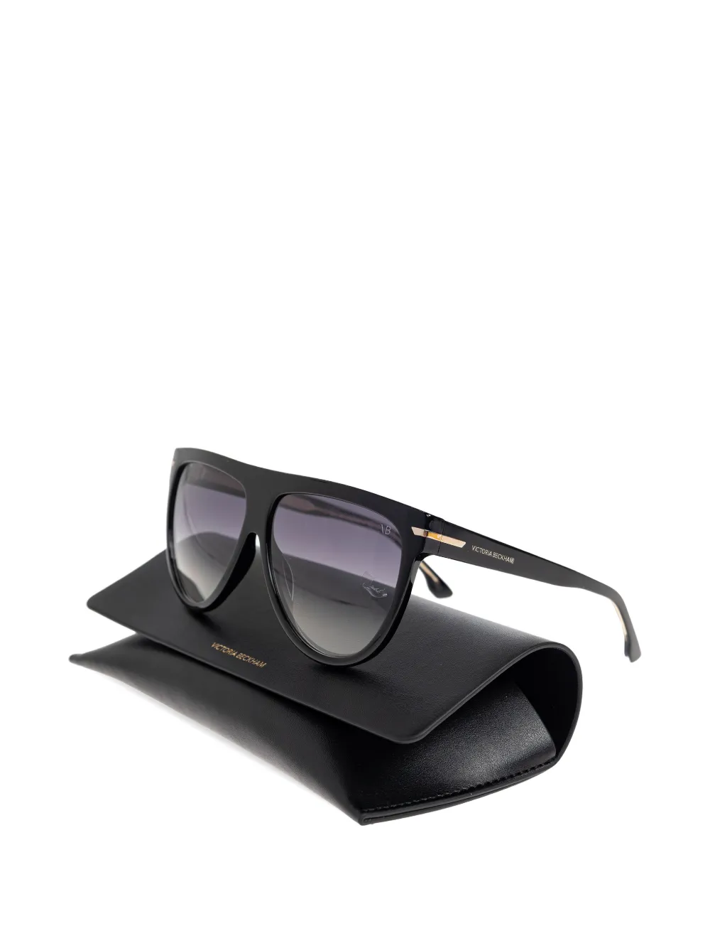 Victoria Beckham Eyewear Zonnebril met logodetail Zwart