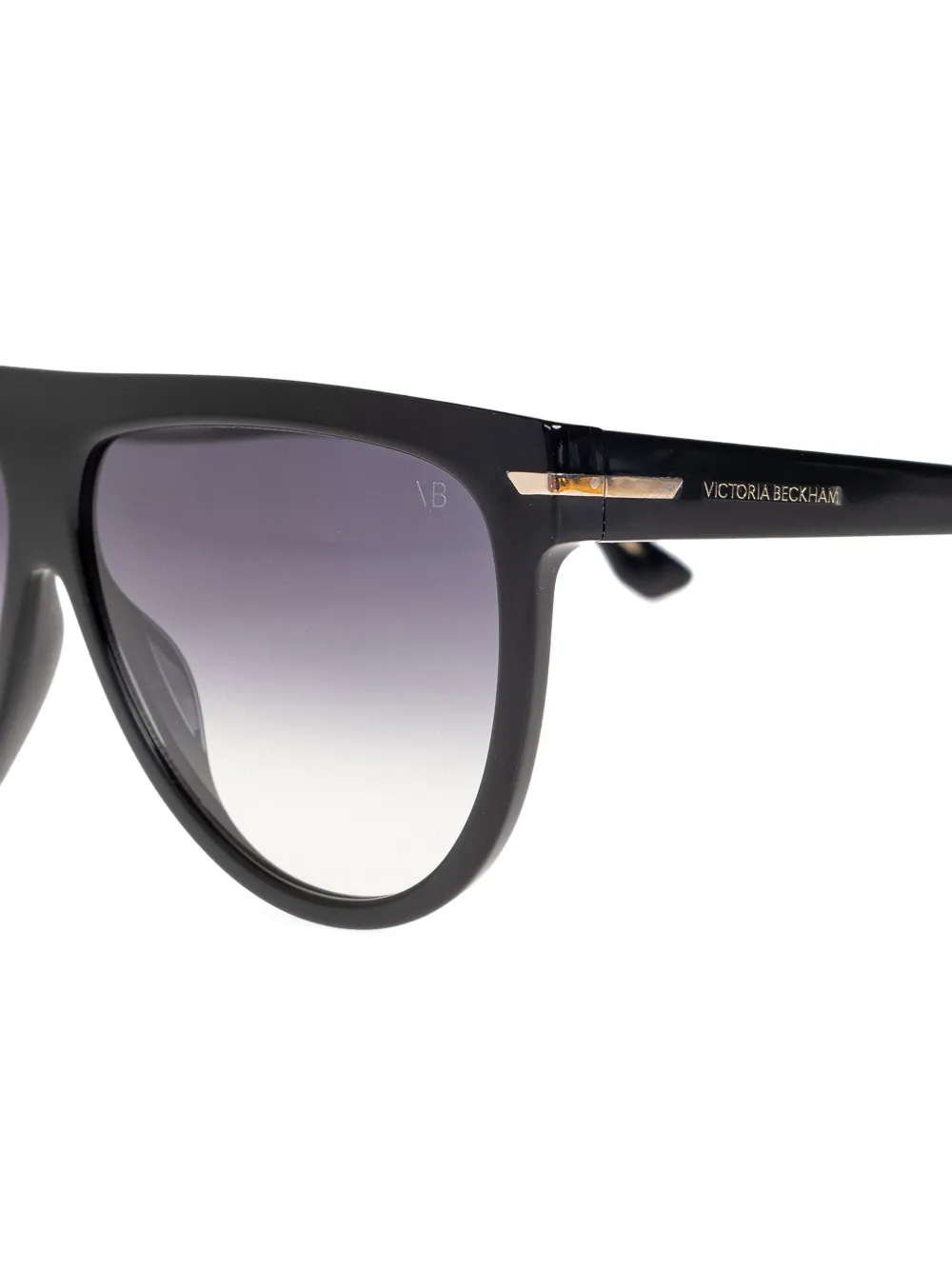 Victoria Beckham Eyewear Zonnebril met logodetail Zwart