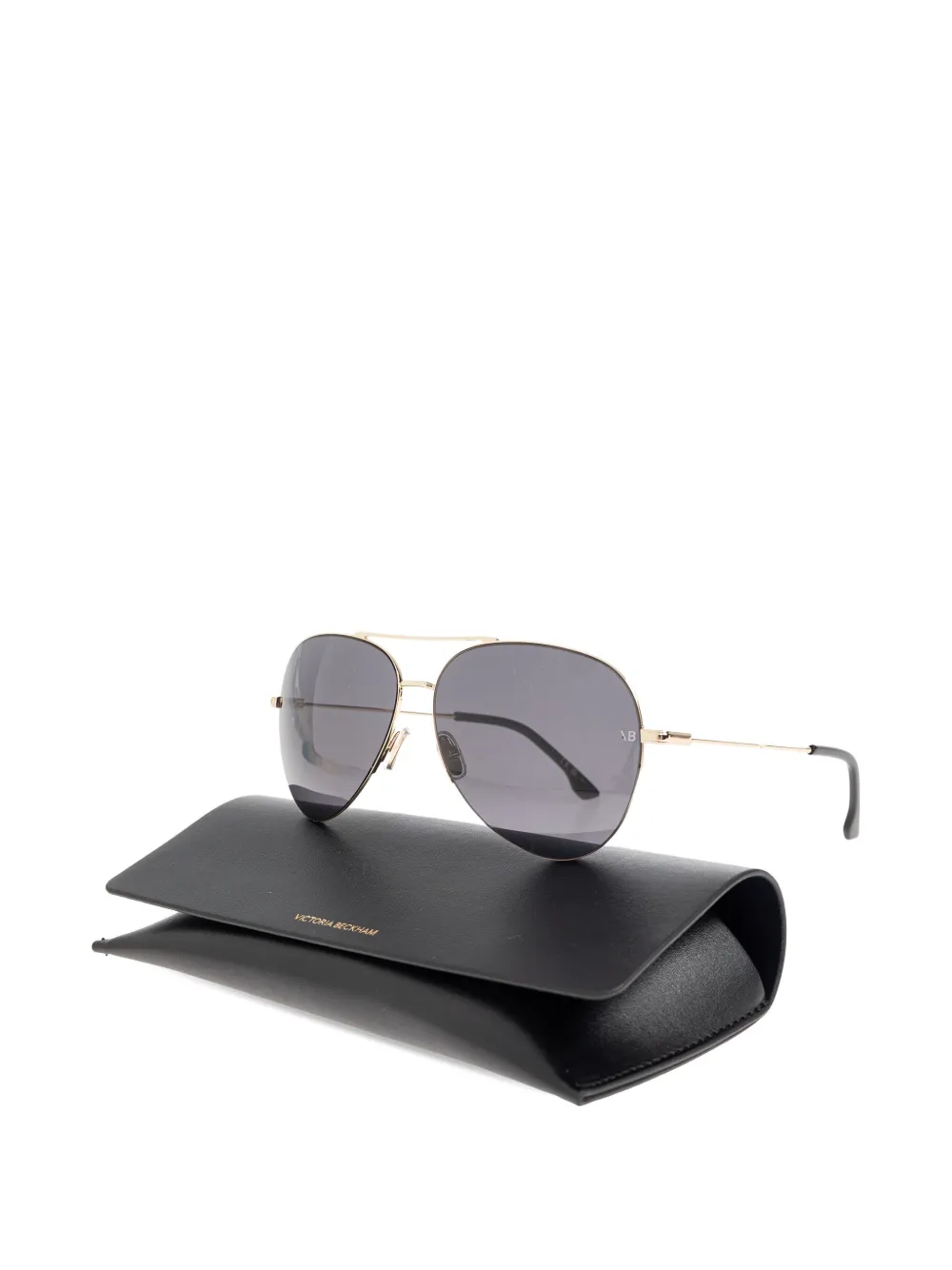  Victoria Beckham Eyewear Pilot Sunglasses - Gold 