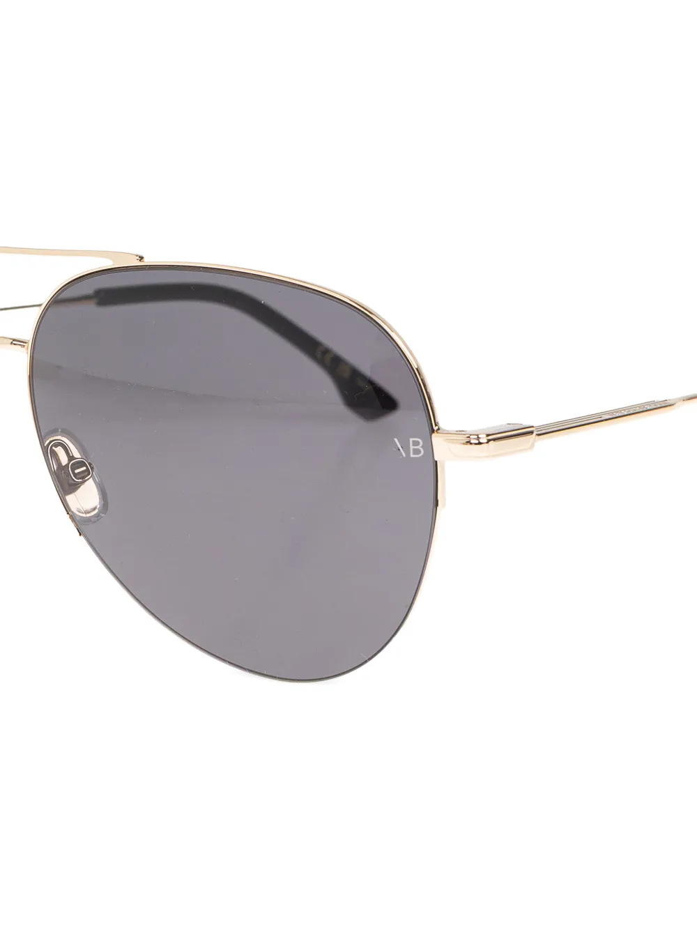 Victoria Beckham Eyewear Pilot Sunglasses - Gold 