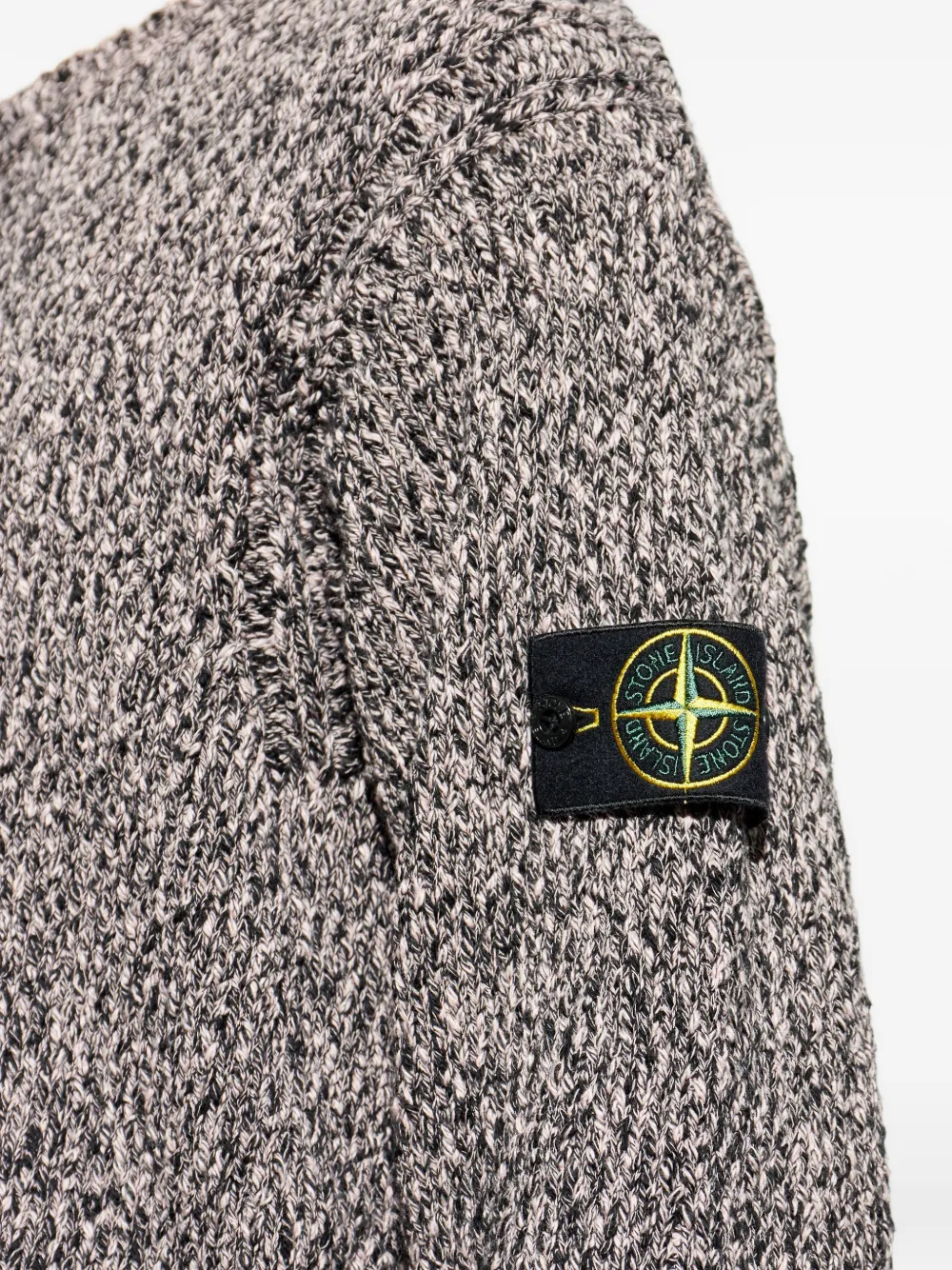 Stone Island Sweater met logopatch Beige