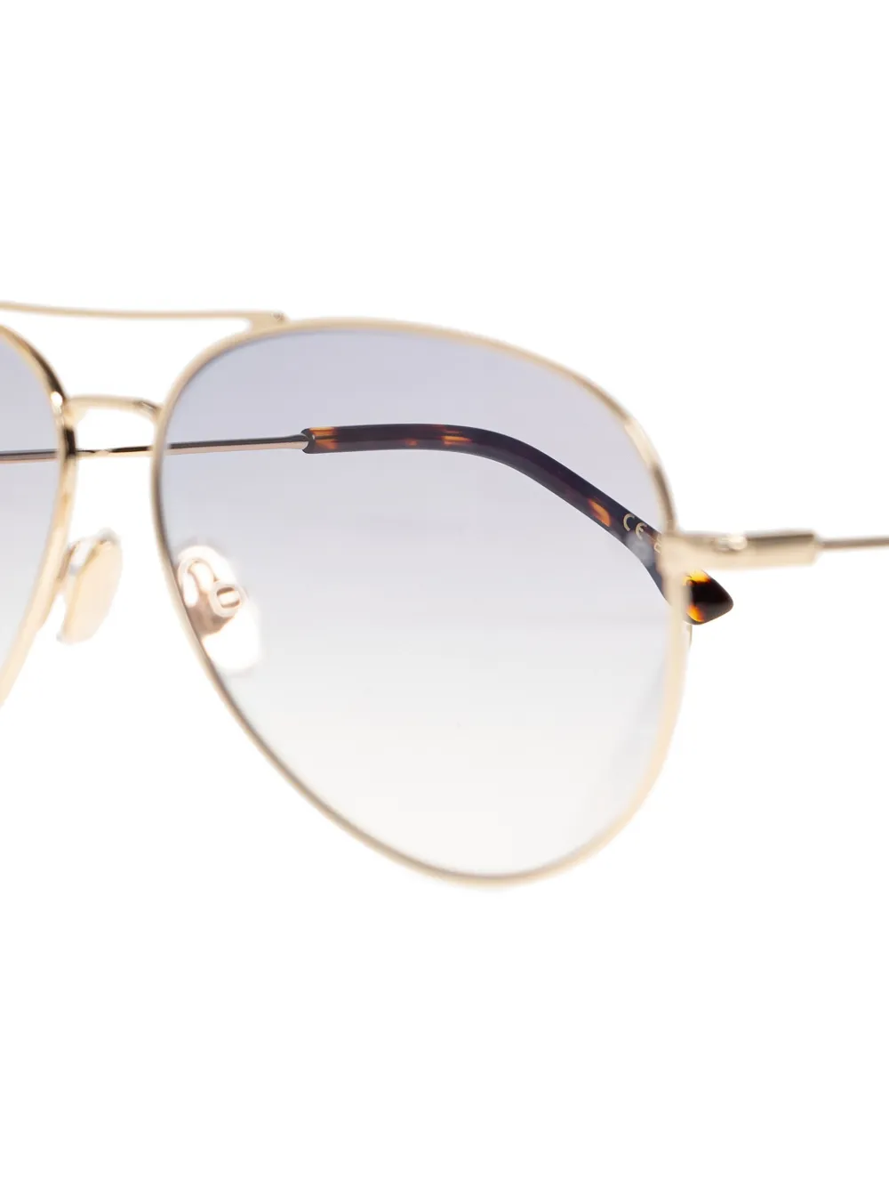 Victoria Beckham Eyewear Zonnebril met piloten montuur Goud