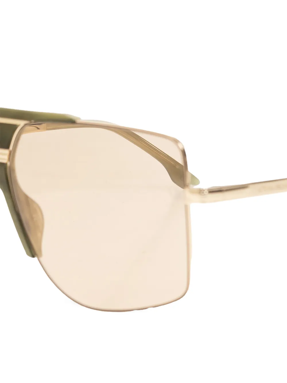 Victoria Beckham Eyewear Zonnebril met geometrisch montuur Groen