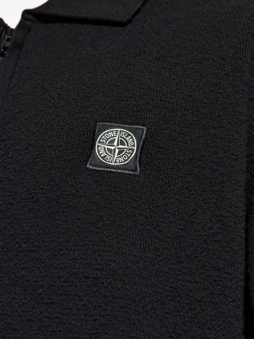 Stone Island ジップ ポロシャツ | ブラック | FARFETCH JP