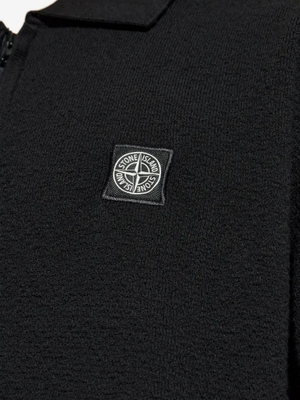 Stone Island ジップ ポロシャツ | ブラック | FARFETCH JP