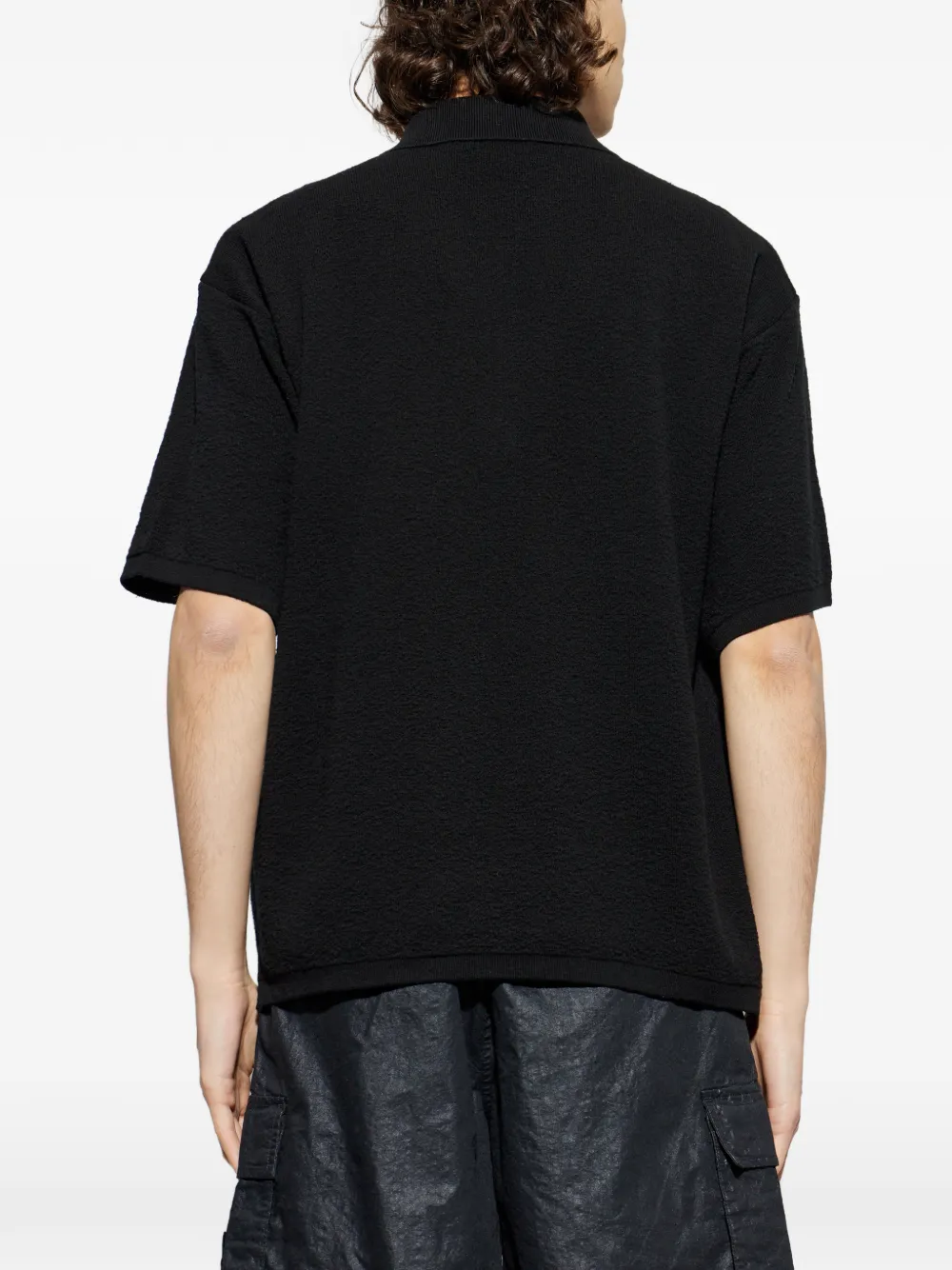 Stone Island ジップ ポロシャツ | ブラック | FARFETCH JP