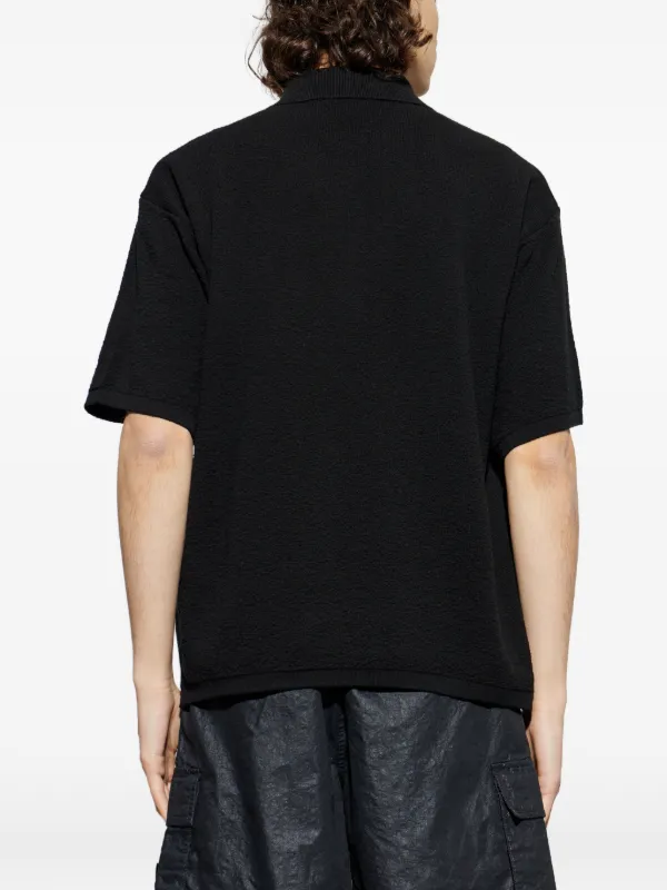 Stone Island ジップ ポロシャツ | ブラック | FARFETCH JP