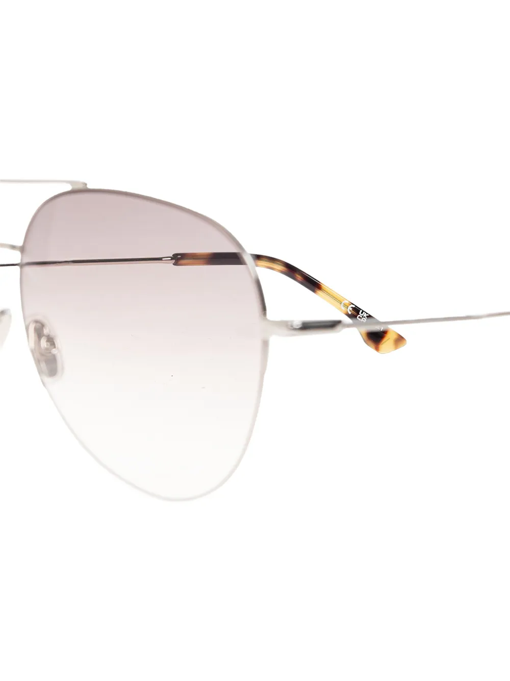 Victoria Beckham Eyewear Zonnebril met geometrisch montuur Zilver