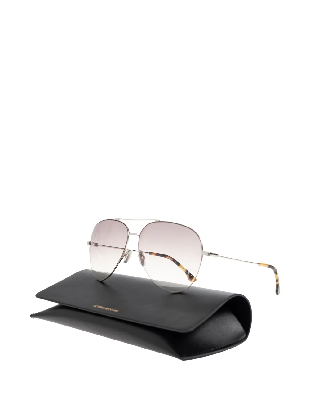 Victoria Beckham Eyewear Zonnebril met geometrisch montuur Zilver