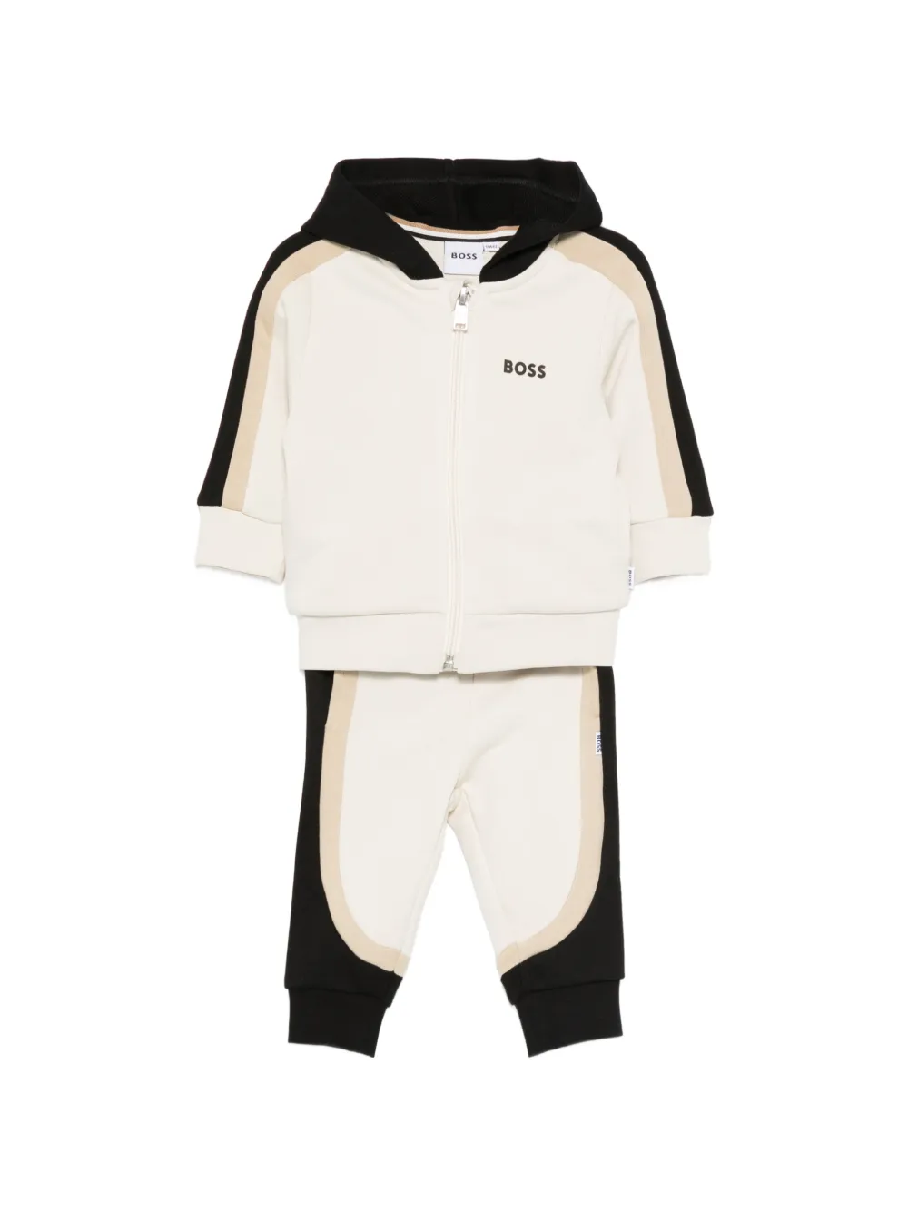 BOSS hooded stripe tracksuit - Toni neutri