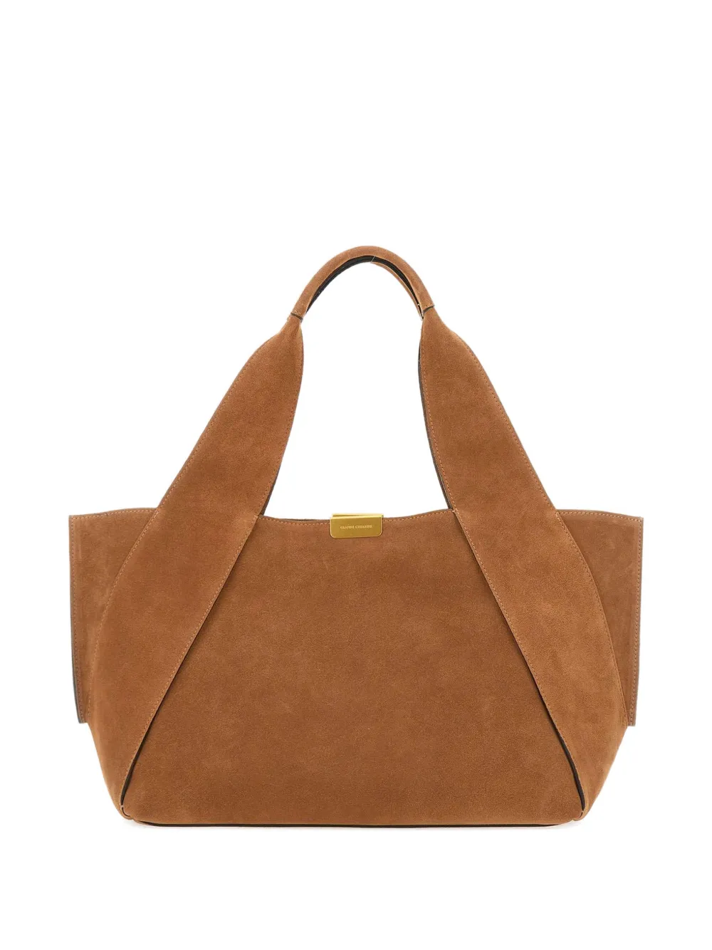 GIANNI CHIARINI Dafne medium suède schoudertas Bruin