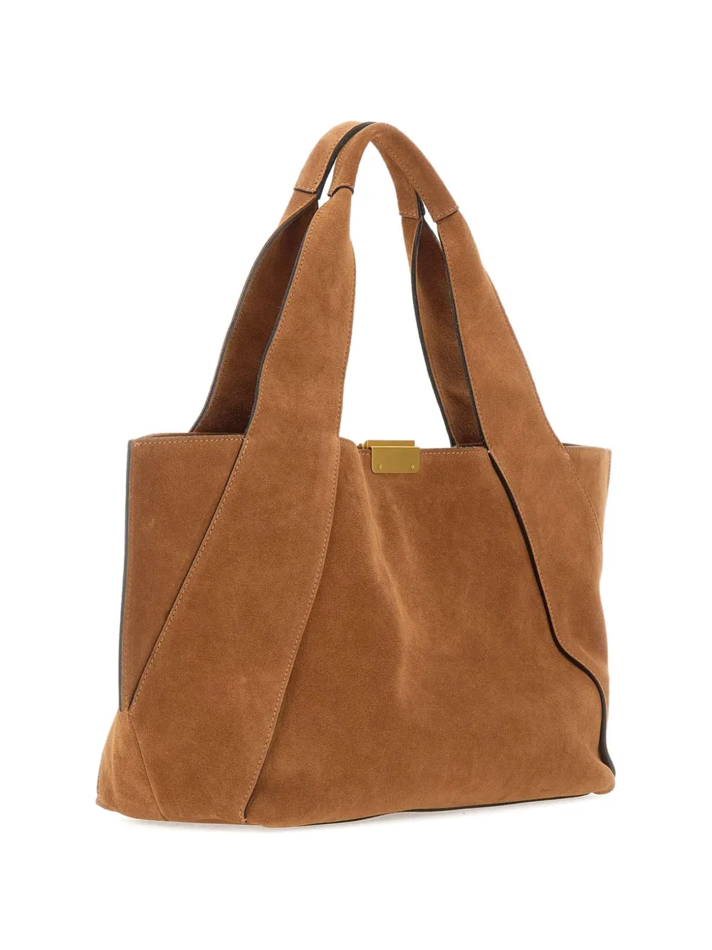 GIANNI CHIARINI Dafne medium suède schoudertas Bruin