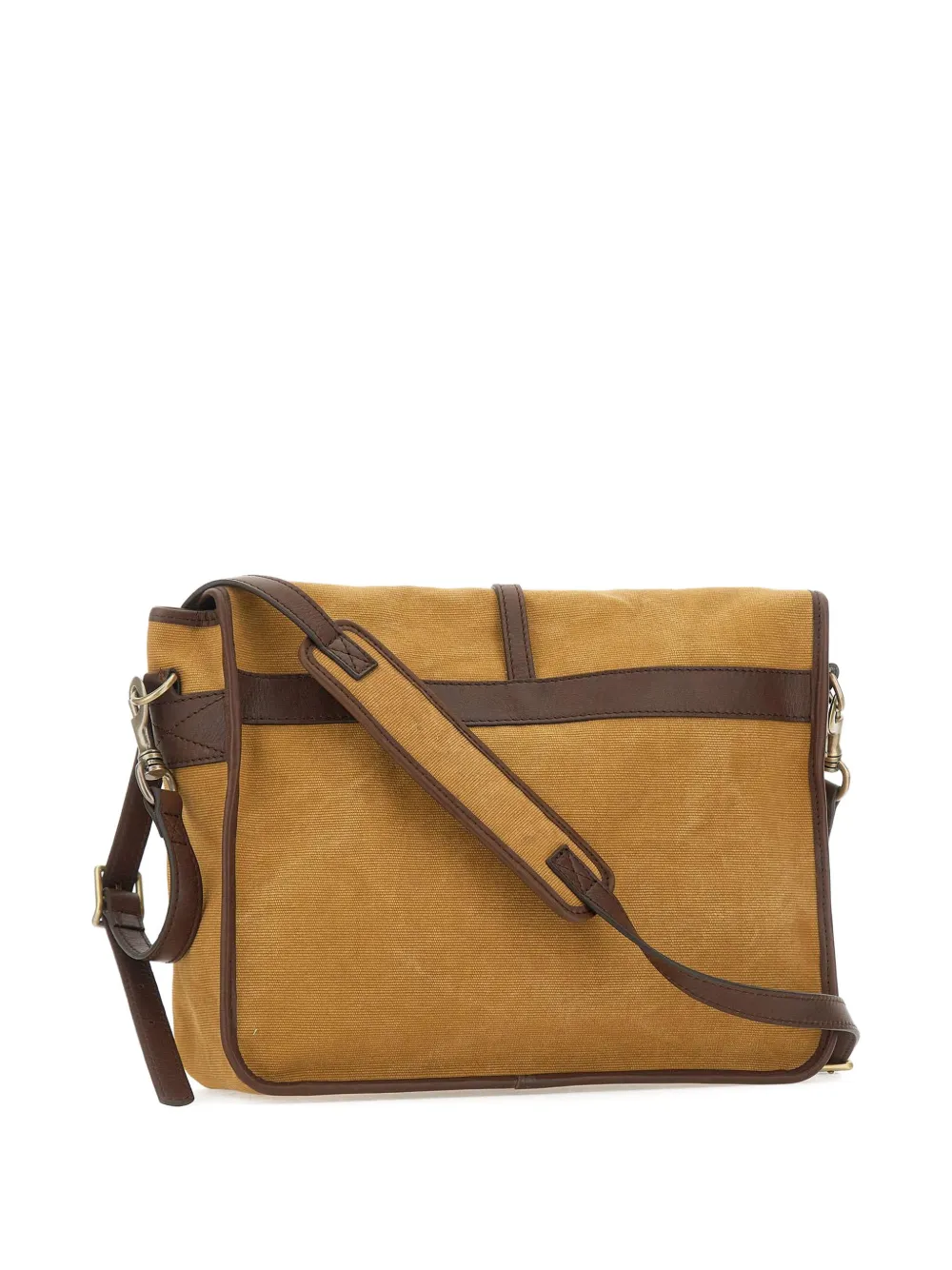  Gianni Chiarini Medium Berlino Leather-trim Messenger Bag - Brown 