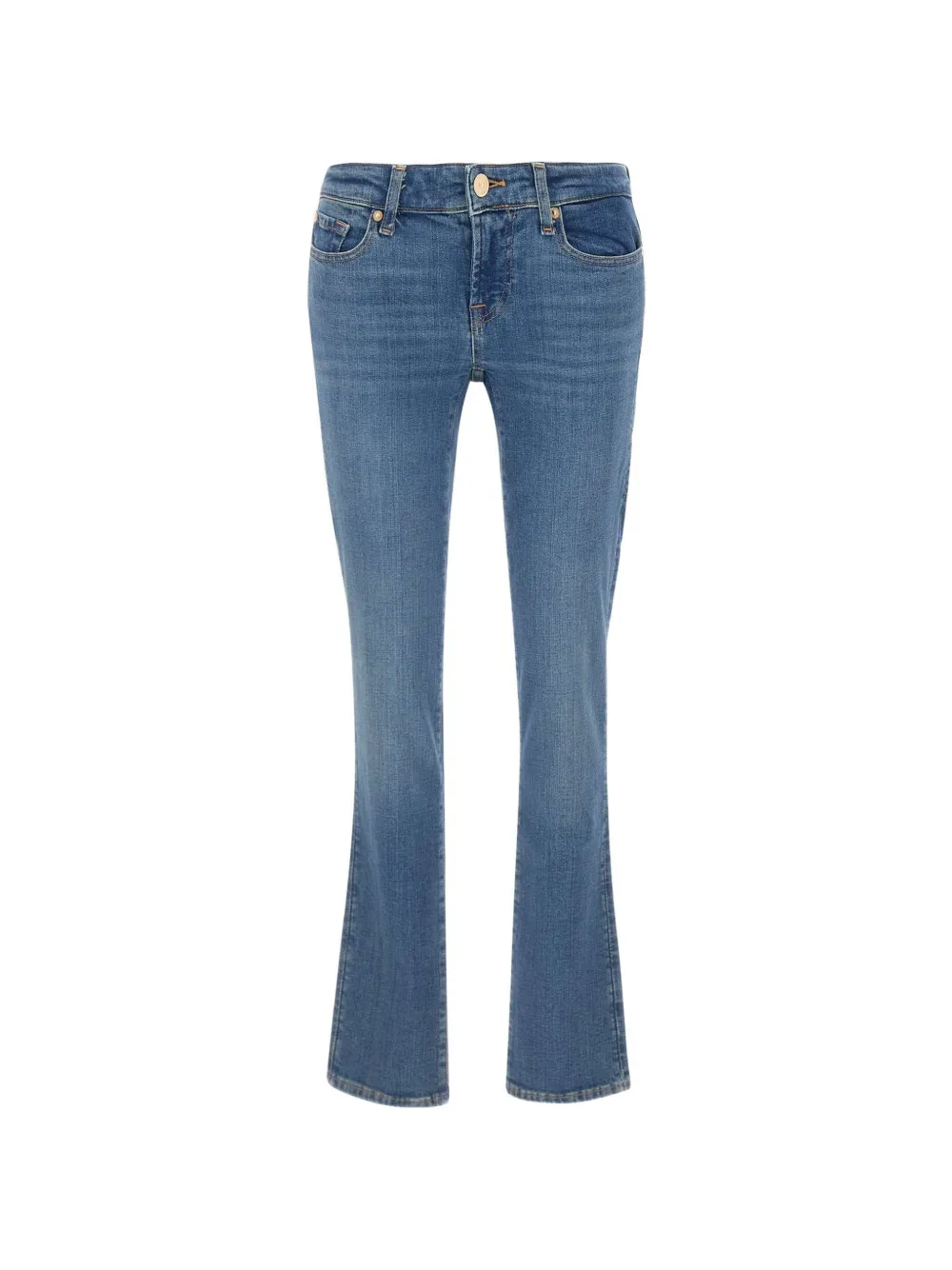 7 For All Mankind five-pocket low jeans - Blu
