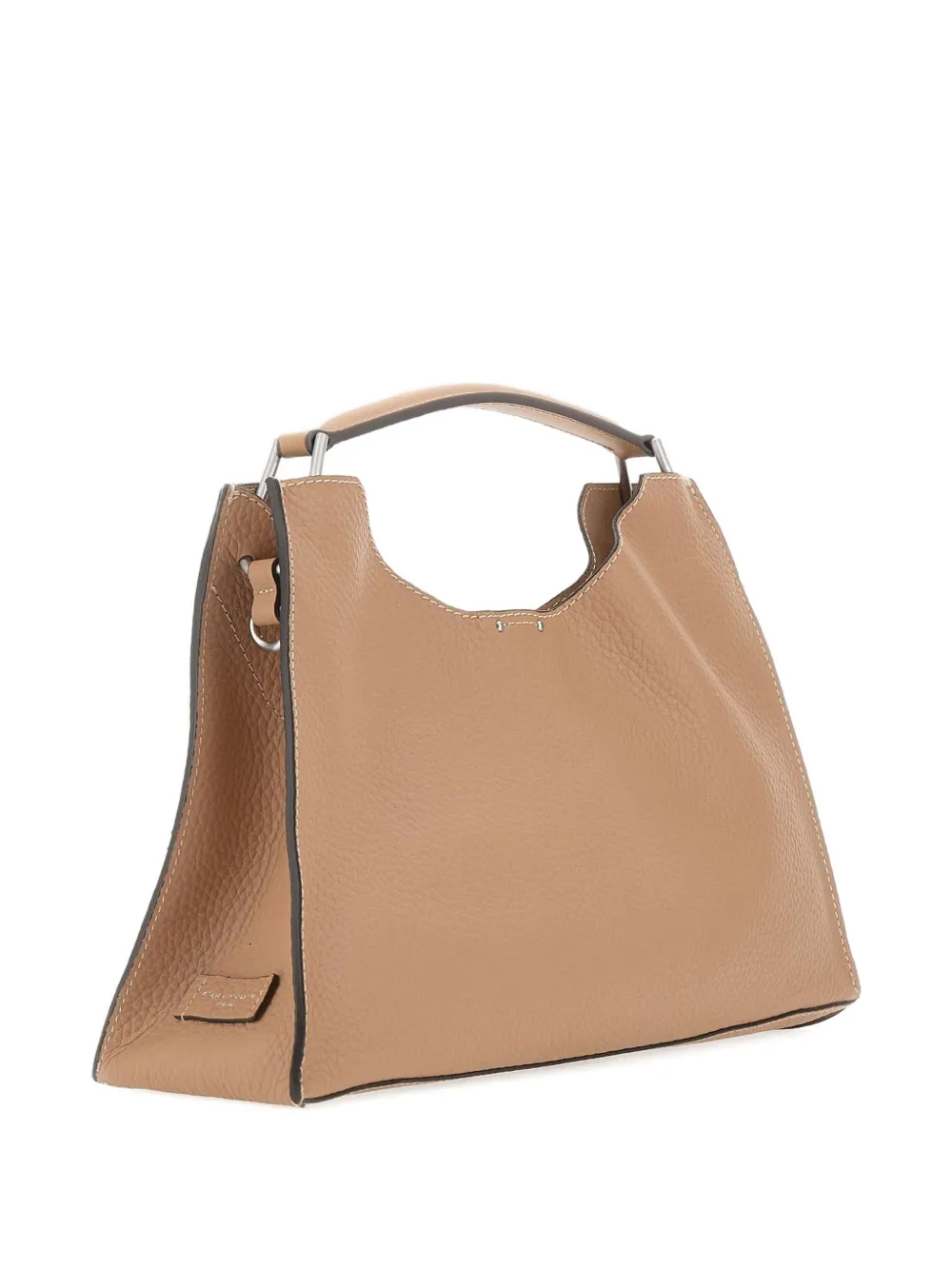 GIANNI CHIARINI Grote gehamerde shopper Beige