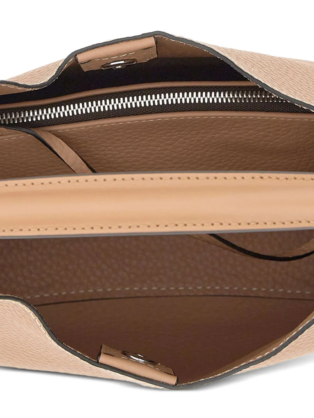 GIANNI CHIARINI Grote gehamerde shopper Beige