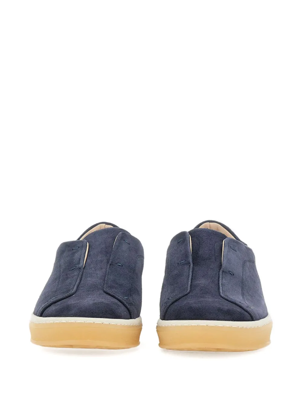 Eleventy suede slip-on trainers Blauw