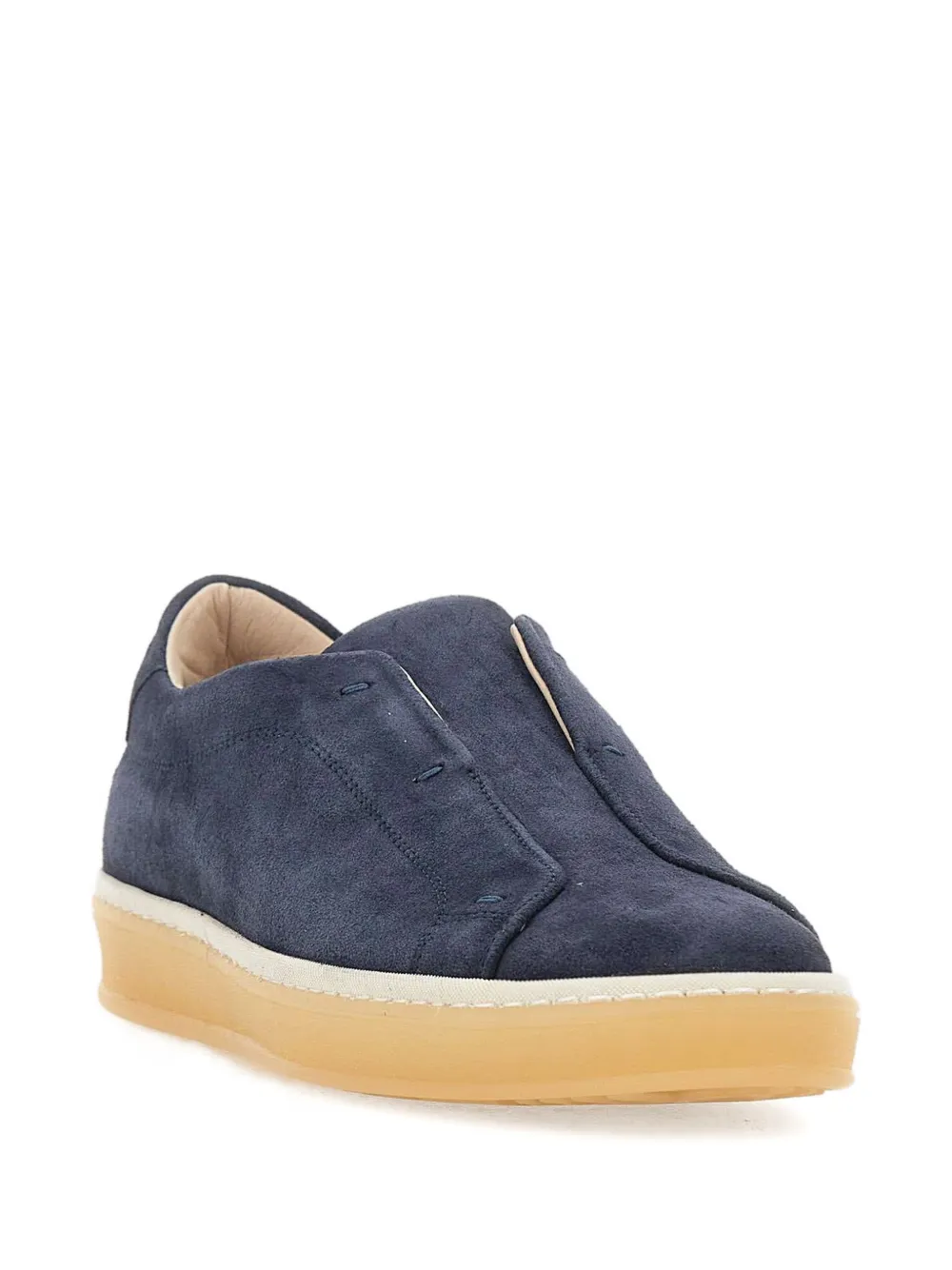 Eleventy suede slip-on trainers Blauw