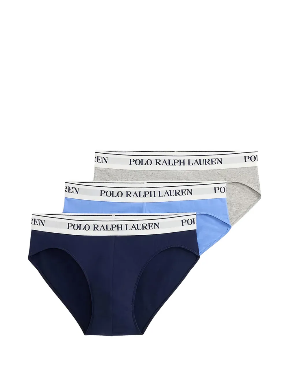 Polo Ralph Lauren logo-detail briefs (pack of three) - Blu